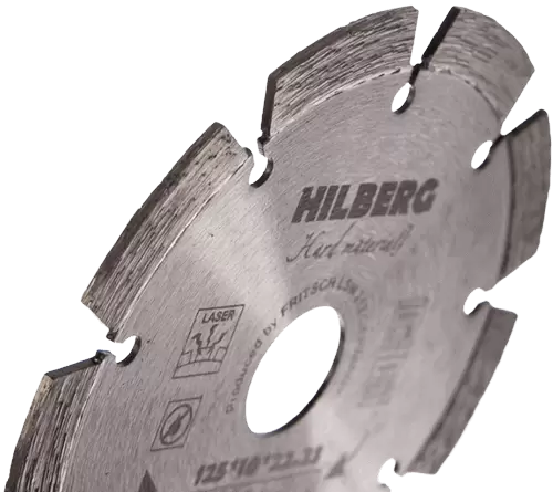 Алмазный диск по железобетону 125*22.23*10*2.0мм Hard Materials Laser Hilberg HM102 - интернет-магазин «Стронг Инструмент» город Самара