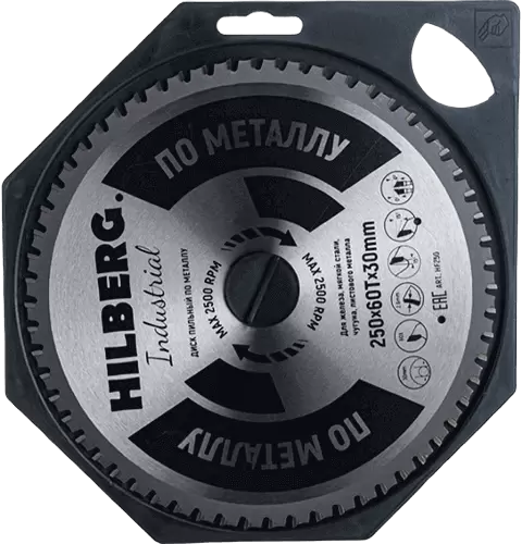 Пильный диск по металлу 250*30*Т60 Industrial Hilberg HF250 - интернет-магазин «Стронг Инструмент» город Самара