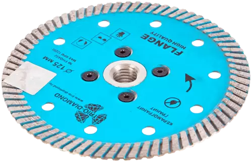Алмазный диск по граниту 125*М14*10*2.4мм серия Flange Trio-Diamond FHQ452 - интернет-магазин «Стронг Инструмент» город Самара
