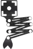 Универсальный шаблон плиточника с угловым фиксатором (6 линеек, 1 трафарет) Trio-Diamond 280401 - интернет-магазин «Стронг Инструмент» город Самара