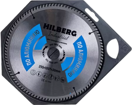 Пильный диск по алюминию 255*30*Т100 Industrial Hilberg HA255 - интернет-магазин «Стронг Инструмент» город Самара