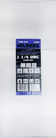 Алмазная буровая коронка 200*450 мм 1 1/4" UNC Hilberg Laser HD723 - интернет-магазин «Стронг Инструмент» город Самара