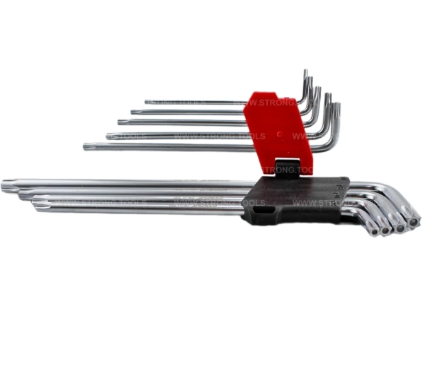Набор шестигранных ключей TORX из 9 предметов "L" (T10-T50мм) Strong СТП-92300001 - интернет-магазин «Стронг Инструмент» город Самара