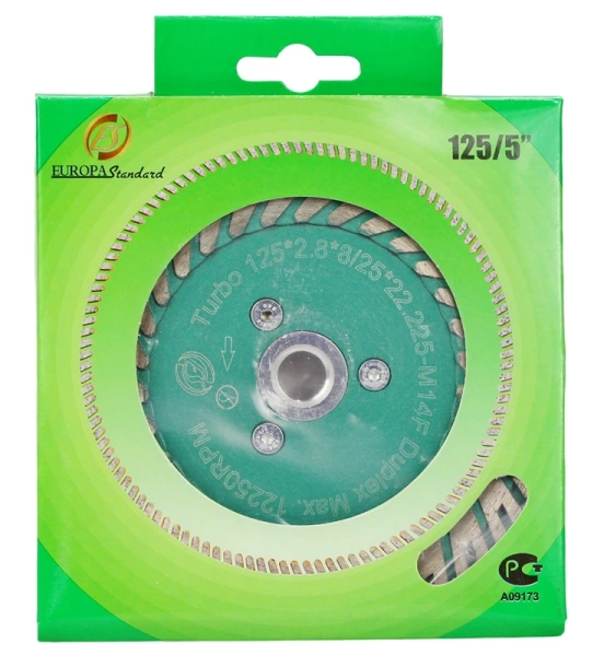 Алмазный диск с фланцем 125*М14*8/25*3.5мм Turbo Strong СТД-17000125 - интернет-магазин «Стронг Инструмент» город Самара