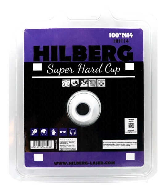 Чашка алмазная по керамике и керамограниту 100*M14 Hilberg Super Hard Cup HH114 - интернет-магазин «Стронг Инструмент» город Самара