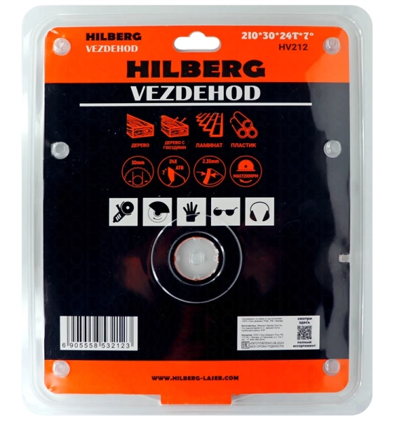Универсальный пильный диск 210*30*24Т Vezdehod Hilberg HV212 - интернет-магазин «Стронг Инструмент» город Самара
