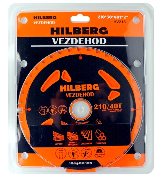 Универсальный пильный диск 210*30*40Т Vezdehod Hilberg HV213 - интернет-магазин «Стронг Инструмент» город Самара
