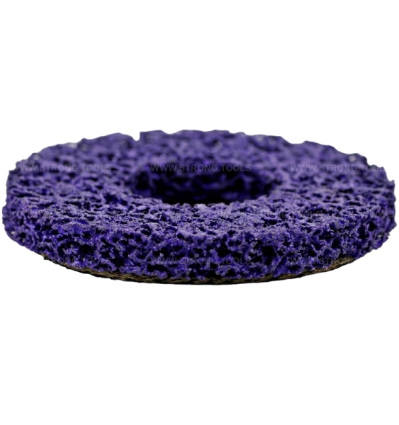 Зачистной диск 125мм для УШМ коралловый фиолетовый (жёсткий) СТУ-25300125 - интернет-магазин «Стронг Инструмент» город Самара
