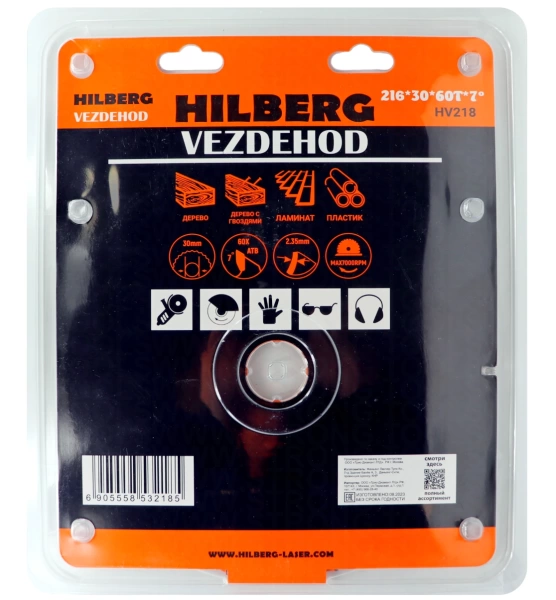 Универсальный пильный диск 216*30*60Т Vezdehod Hilberg HV218 - интернет-магазин «Стронг Инструмент» город Самара